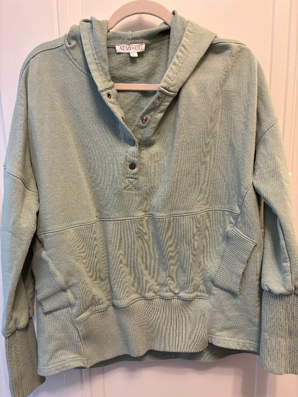 3/4 snap active pullover